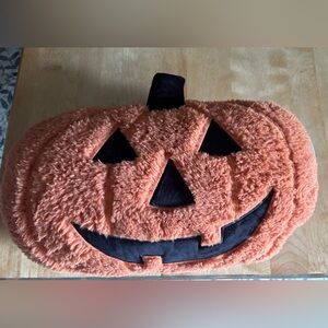 Cupcakes And Cashmere Pumpkin Sherpa Pillow Jack O Lantern 20” Long Halloween